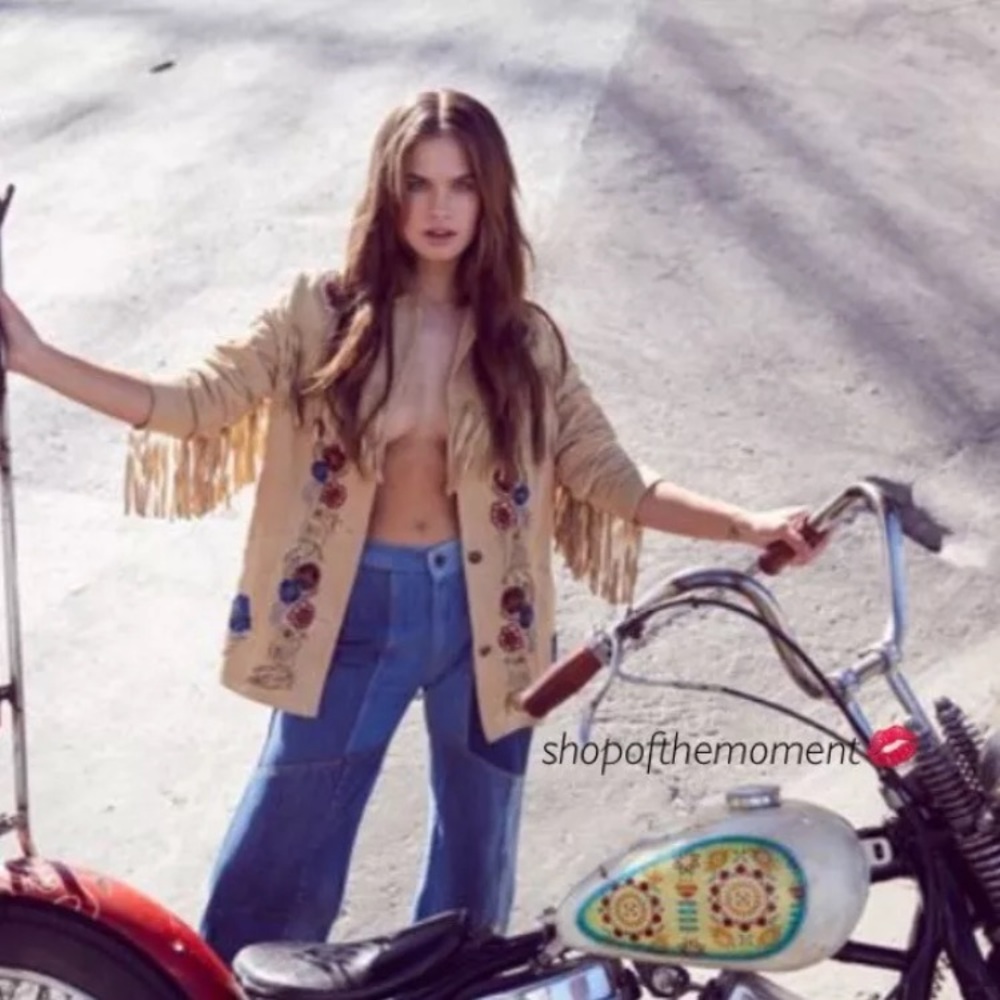 ⛱🆕 ❉ Free People ❉ Festival Patchwork Flare ❉ - Picture 1 of 8